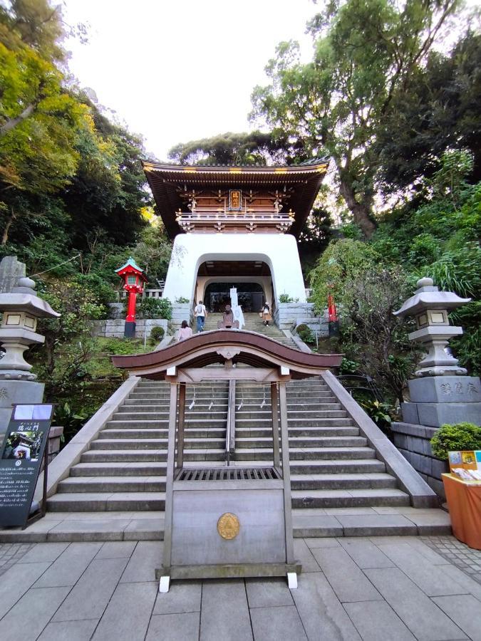 江の島の頂上から海を眺める一棟ヴィラ 一組限定貸切 The Enoshima Villa Ao Fujisawa Exterior foto
